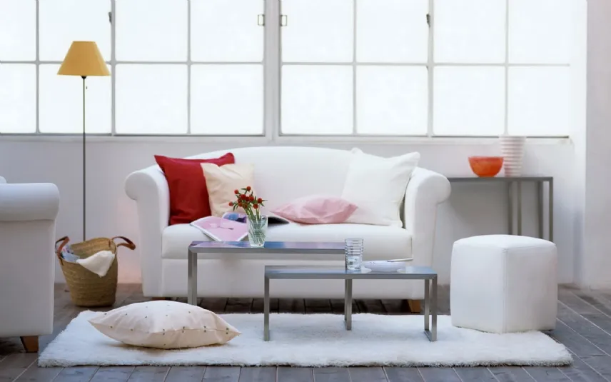 cuscini per divano bianco