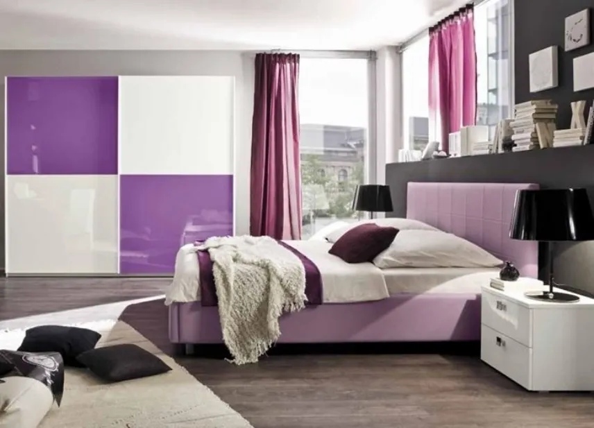 Camera da letto colorata