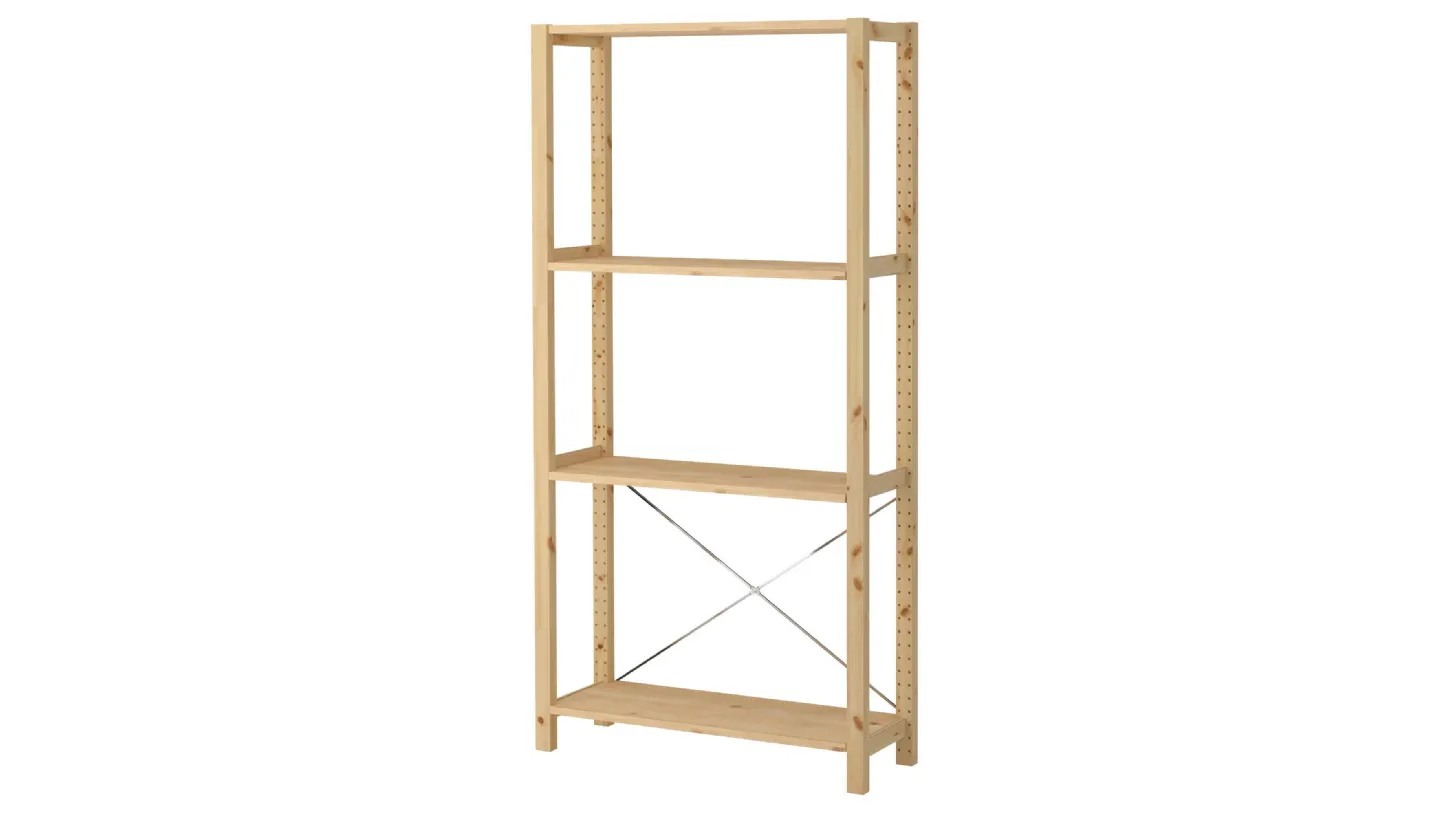 Ikea scaffali legno