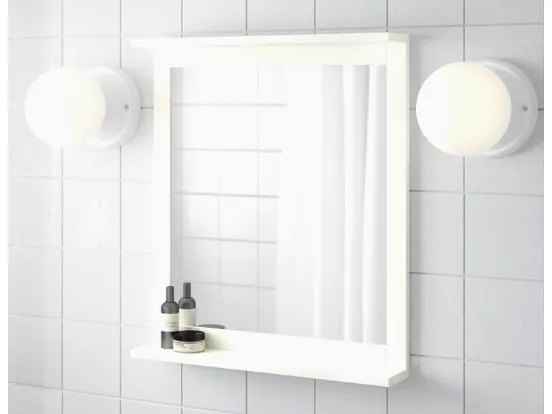 Specchio bagno Ikea con mensola