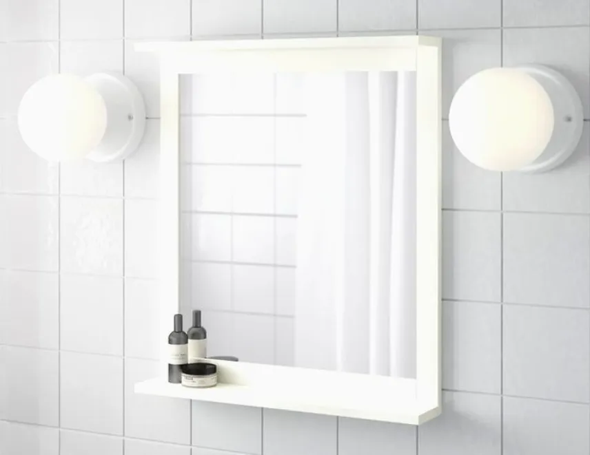 Specchio bagno Ikea con mensola