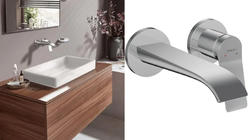 Vivenis, miscelatore monocomando lavabo a parete di Hansgrohe