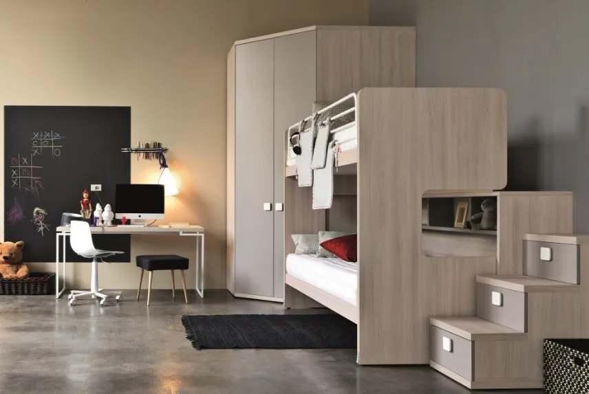 Cameretta con letto a castello Doimo Cityline Citynew 152