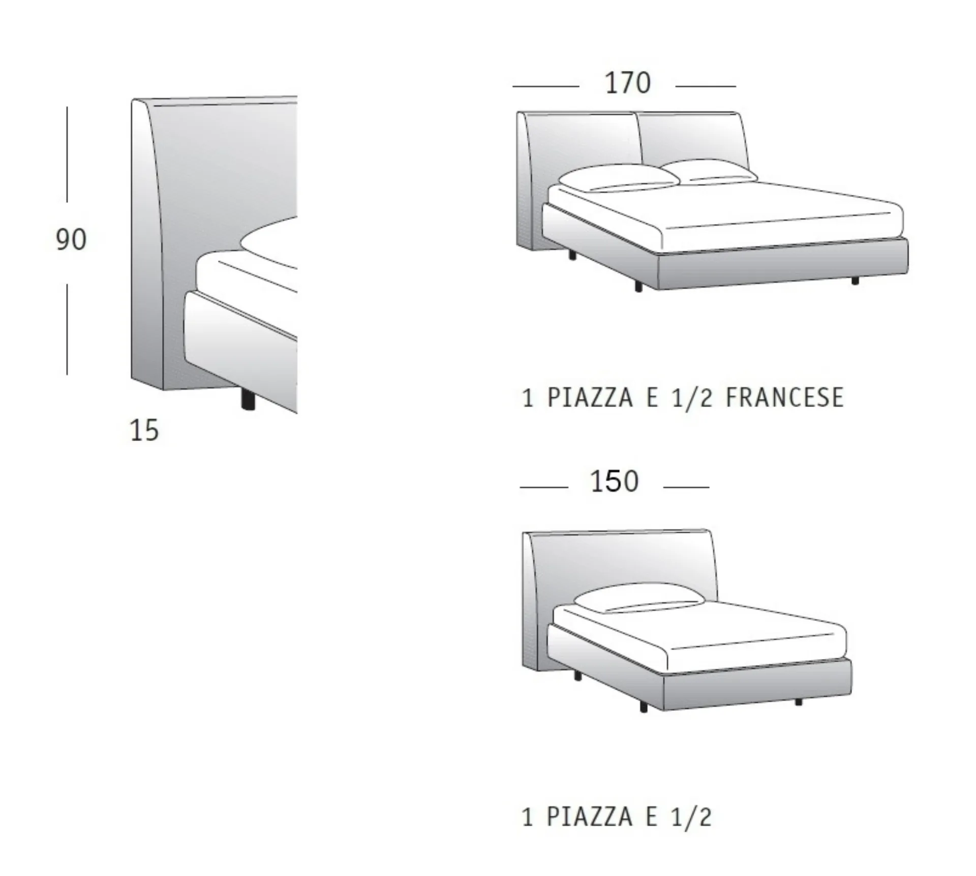 Letto una piazza e mezza