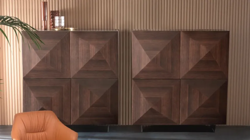 Credenza C Wood in rovere di Riflessi 