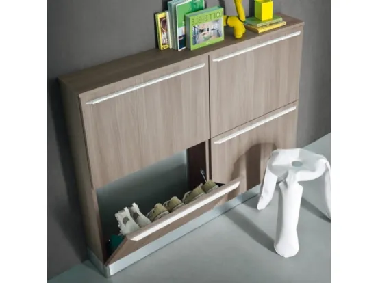 Scarpiera slim legno