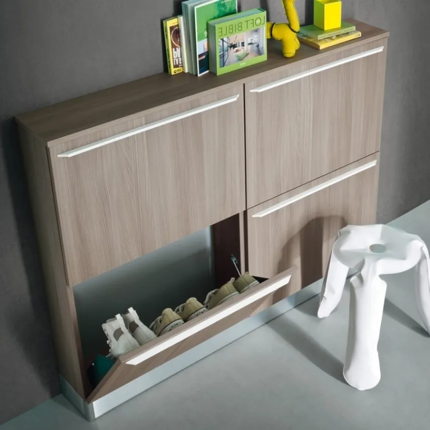 Scarpiera slim legno