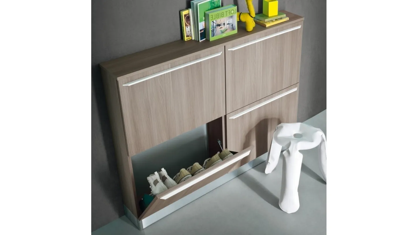 Scarpiera slim legno