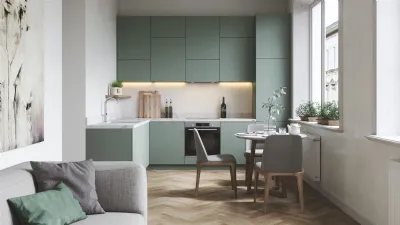 Cucina piccola angolare