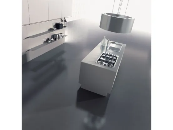 cucina con isola, modello Plana di Del Tongo