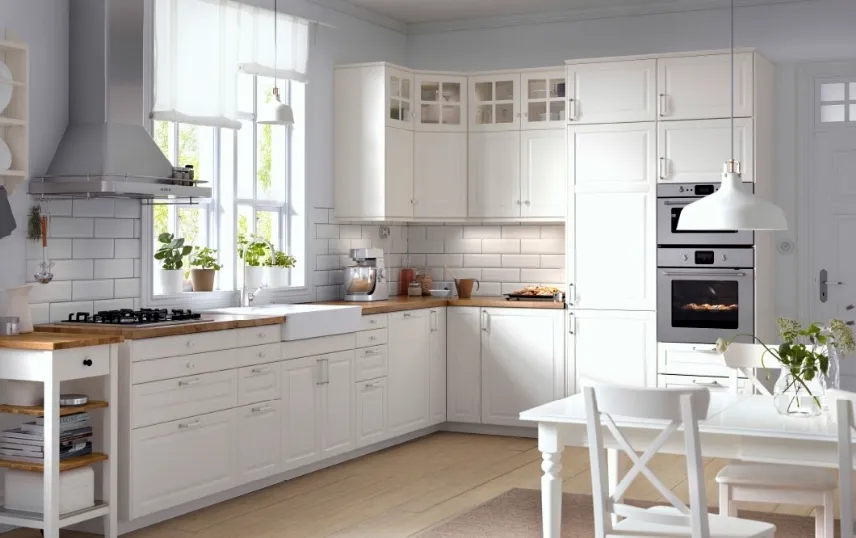 cucina in stile shabby Ikea Bodbyn