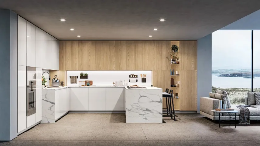 D23, del sistema All-arounD di Doimo Cucine
