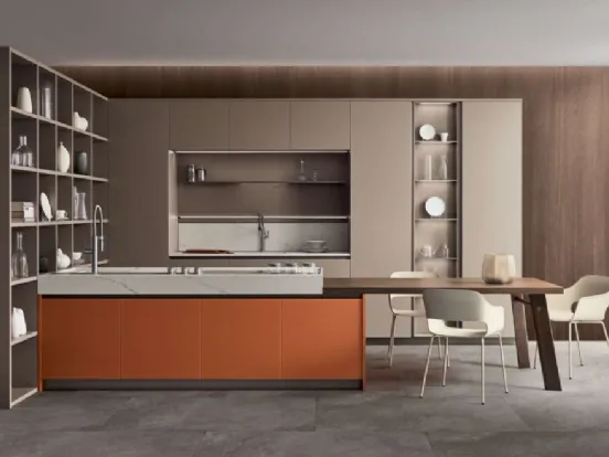 Veneta Cucine Lounge Arancio Brick – novità 2020