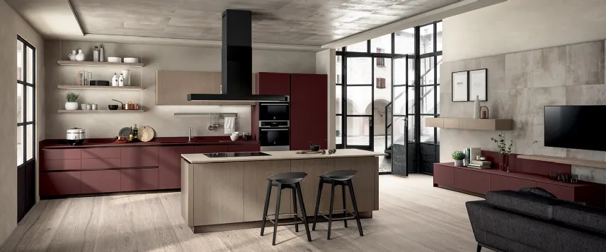 Cucina Liberamente di Scavolini, top in Fenix