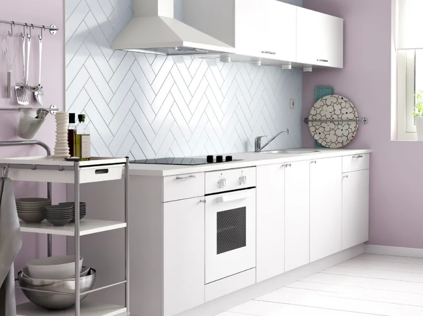 Una cucina in bianco di Ikea