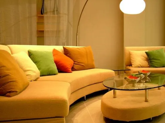 divano componibile moderno giallo