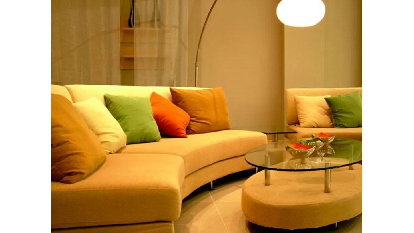 divano componibile moderno giallo