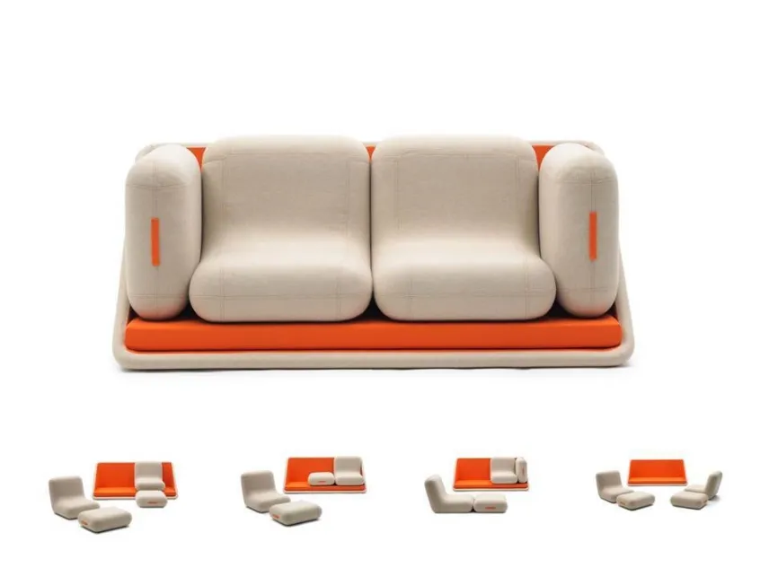 Un particolare modello di divano letto, dal design innovativo e Made in Italy, firmato Magni.