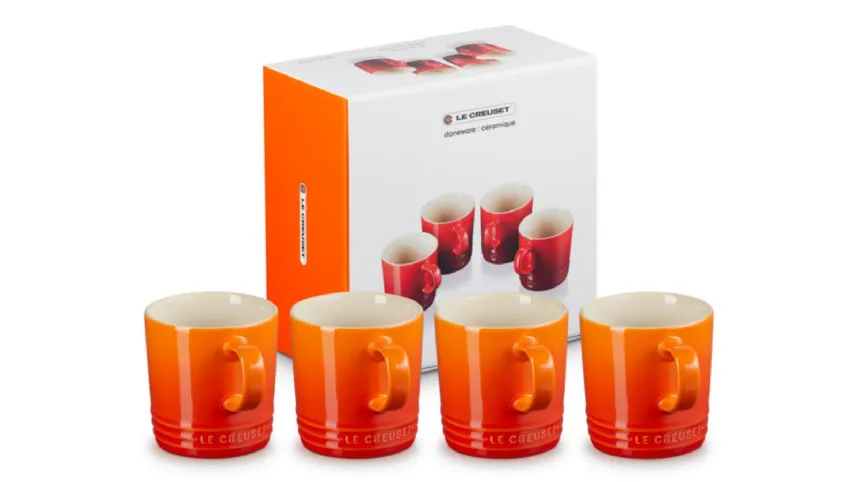 Set 4 tazze Mug London in gres vetrificato di Le Creuset