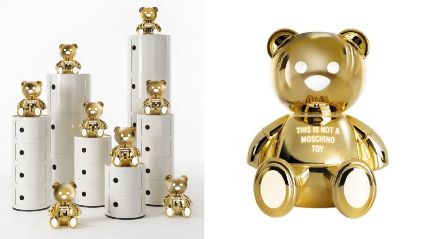 Lampada Toy finitura gold di Kartell