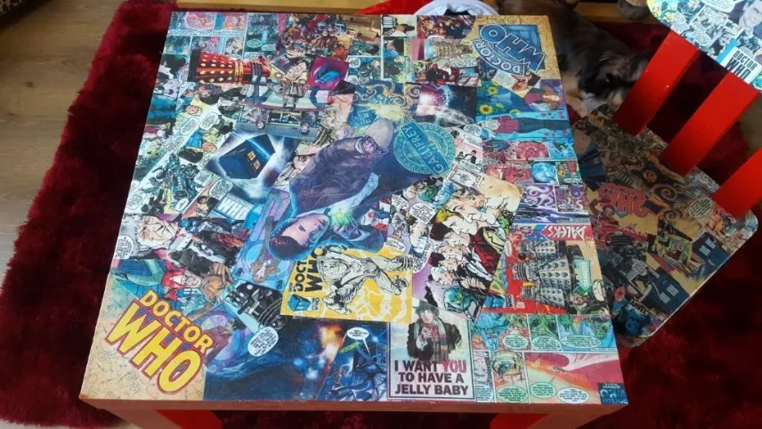 decoupage con fumetti