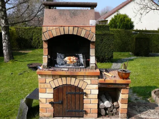 modello barbecue in muratura