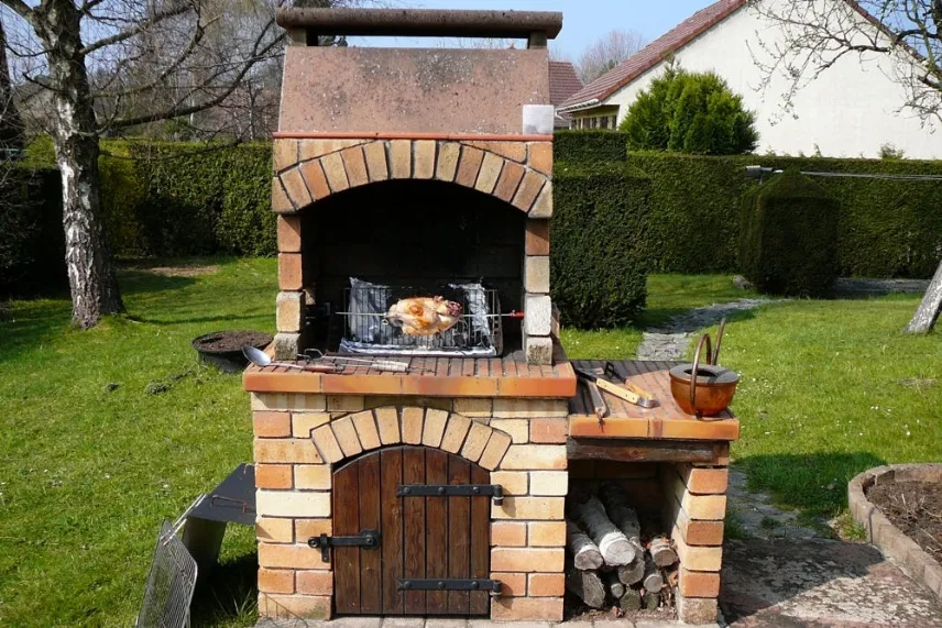 modello barbecue in muratura