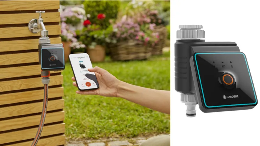 Programmatore da rubinetto a batteria per irrigazione Bluetooth di Gardena