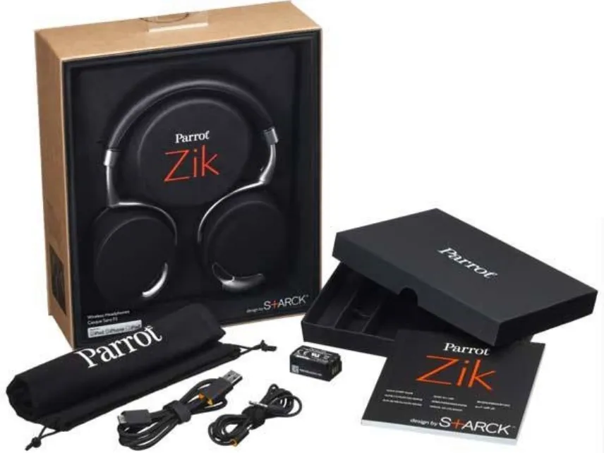 set cuffie parrot zik