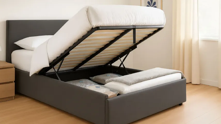 I letti una piazza e mezzo con contenitore