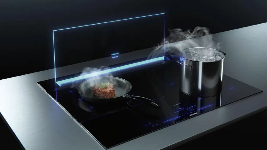 Cappa telescopica da piano glassdraftAir iQ700 di Siemens