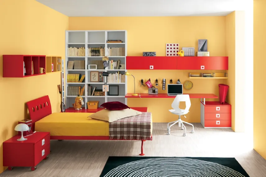 camere da letto dei bambini colorata