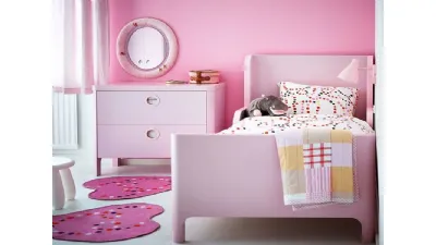 colori vivaci e abbinamenti in pendant per camera da letto ragazza