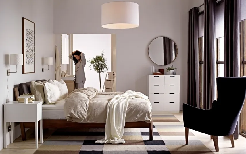 poltroncina per la camera da letto Stockholm di Ikea in nero