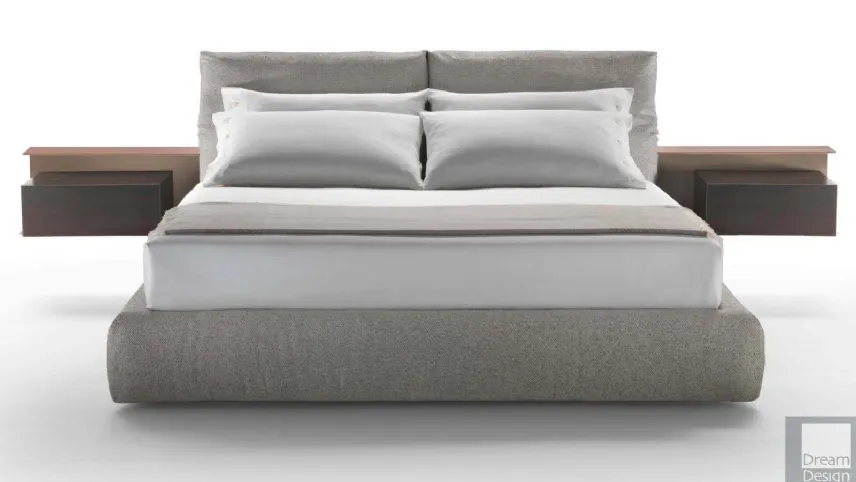 Letto con testiera attrezzata Newbridge di Flexform