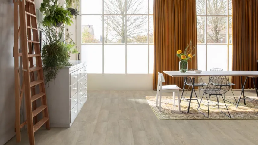 Quick-Step: Laminato Classic, Rovere invecchiato grigio chiaro