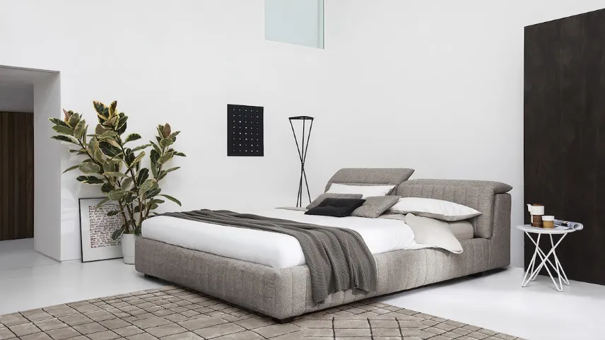 Letto matromoniale con vano contenitore Portland di Calligaris