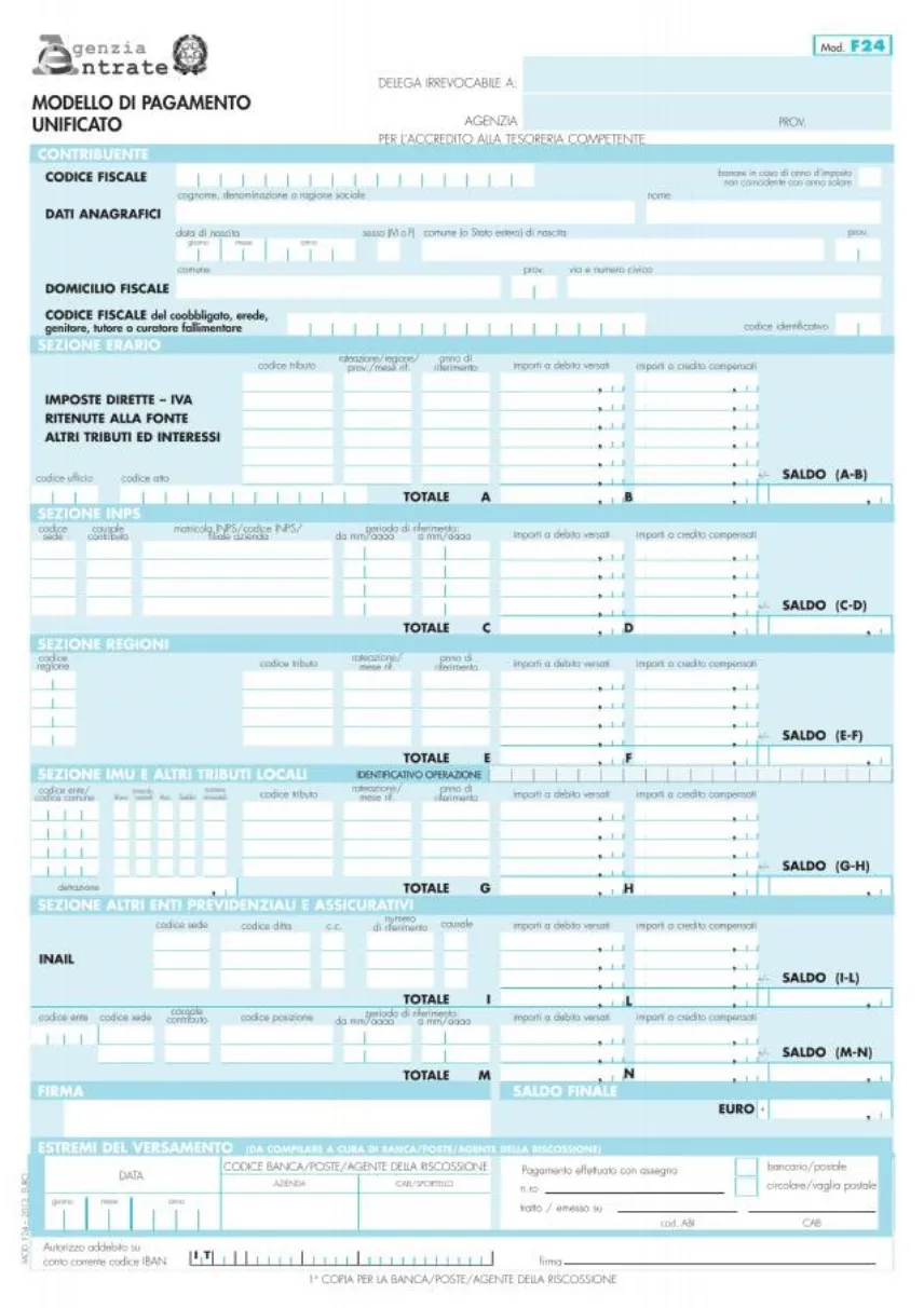 modello F24
