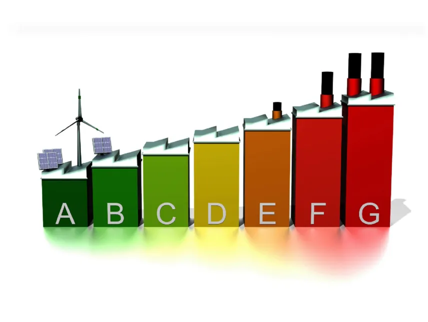 Schema della classificazione energetica degli edifici