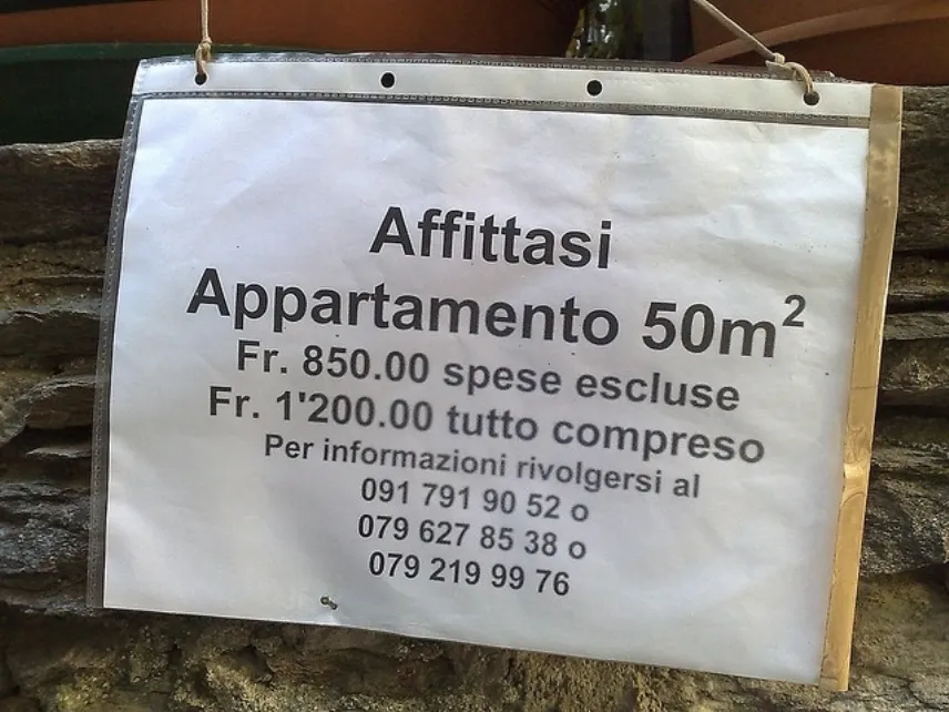 annuncio di affitto