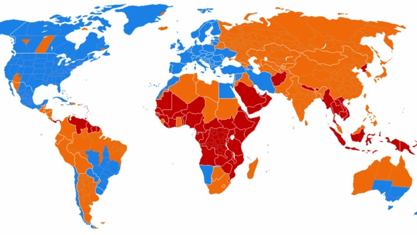 Distribuzione nel mondo dell’ora legale