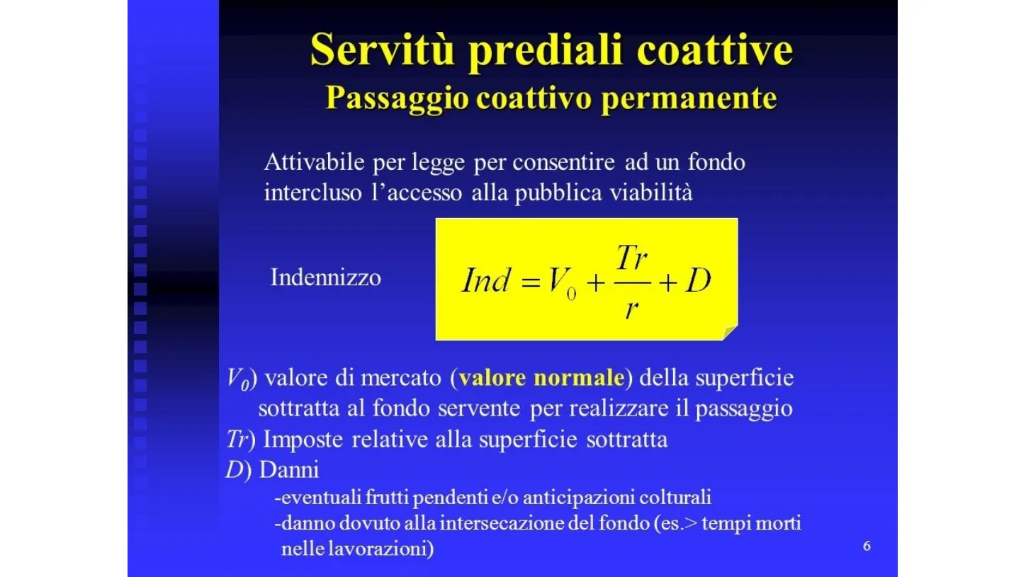 Servitù prediali coattive