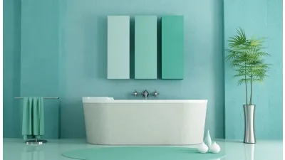Un bagno rinnovato con la resina Materia di Elekta