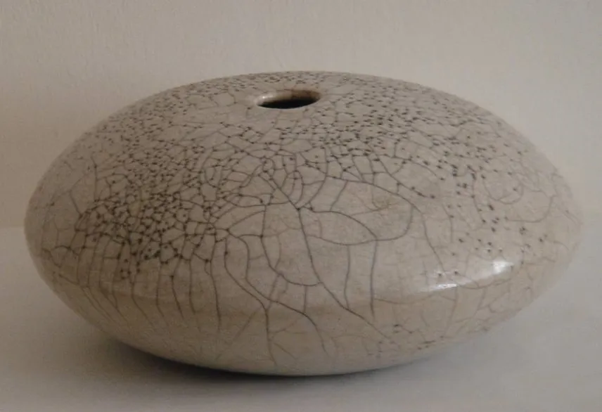 Vaso in ceramica Raku