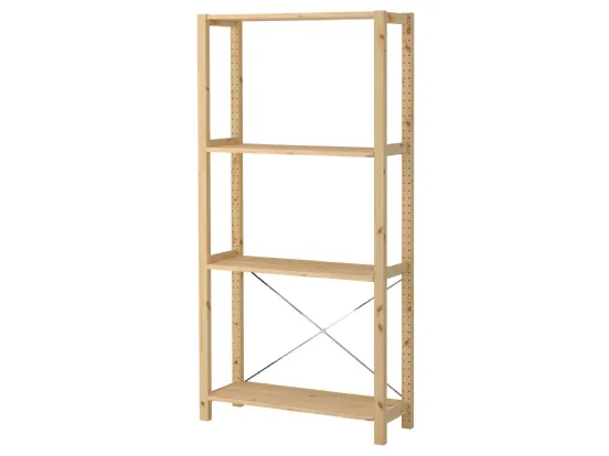 Ikea scaffali legno