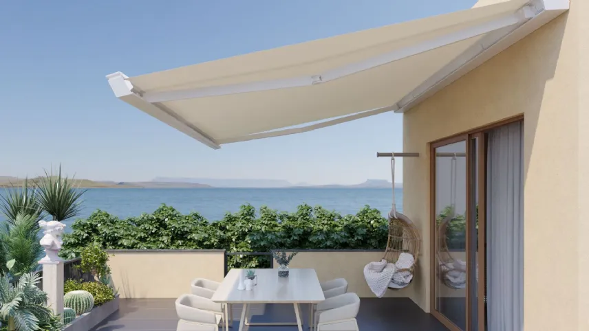 Hawaii di Mv Line, tenda da sole a bracci